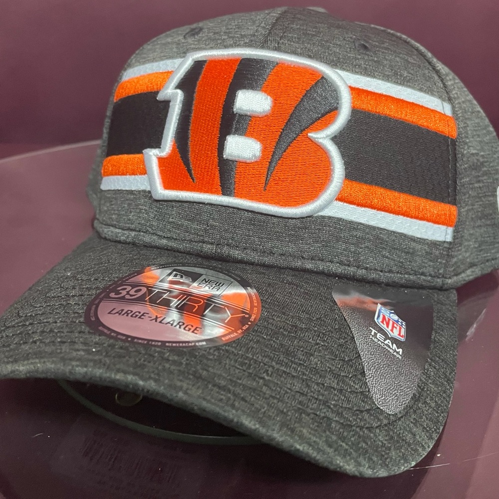 Cincinnati Bengals Hat New Era 39Thirty 3930 Football Flex Fit Cap Size …